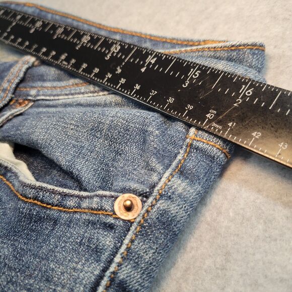 Seven 7 Brand Women's Size 34 Flare Jeans Blue Older Logo Cowgirl Country Glam - Picture 4 of 14